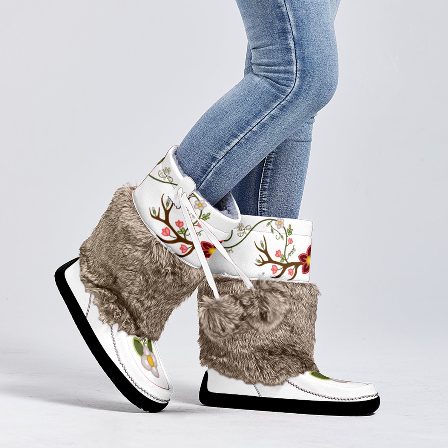 Wild Strength Real Leather MocLux with Fur