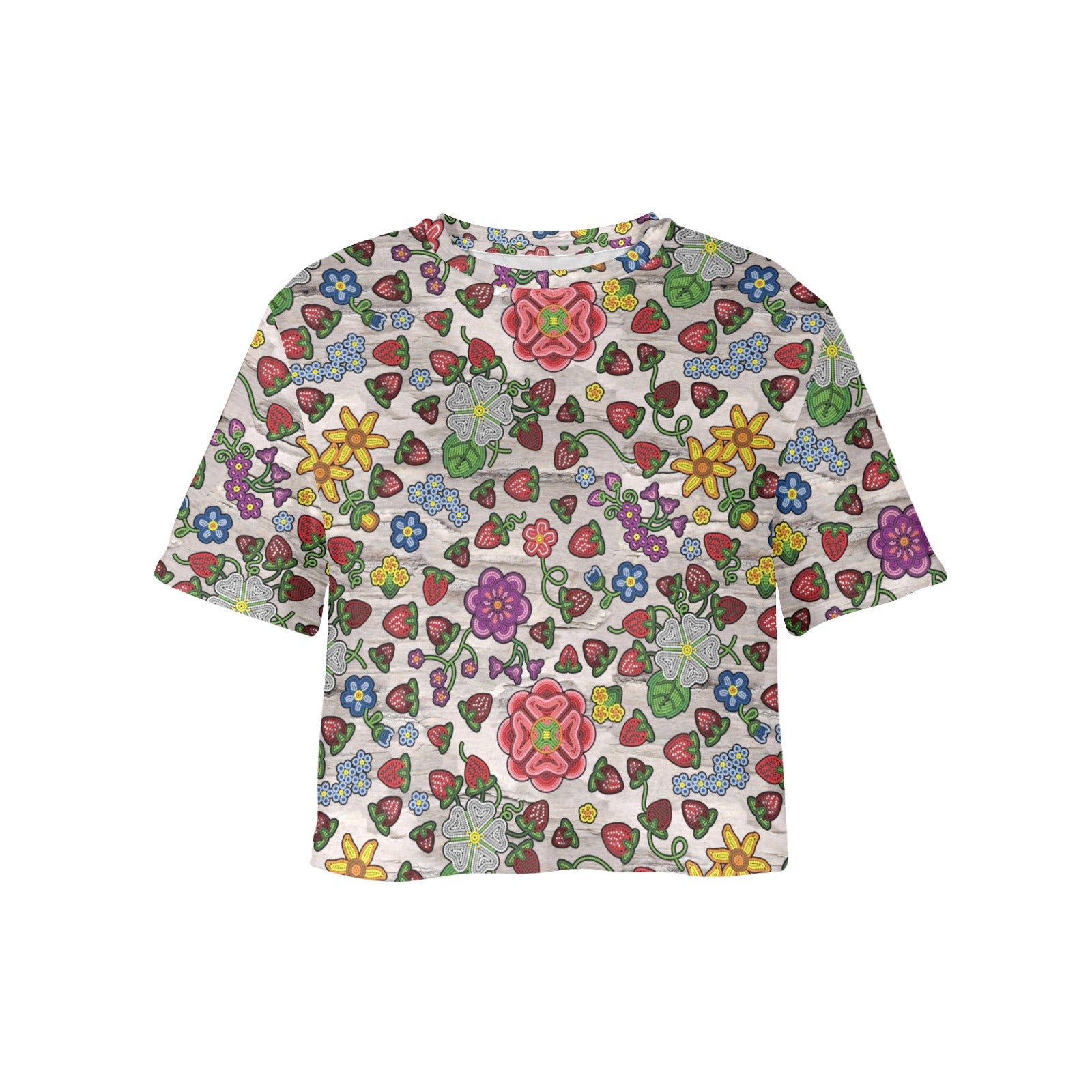 Berry Pop Bright Birch Women's Cropped T-shirt