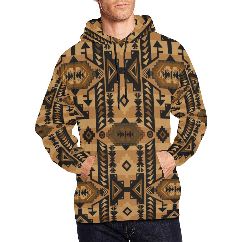 Chiefs Mountain Tan Hoodie for Men (USA Size)