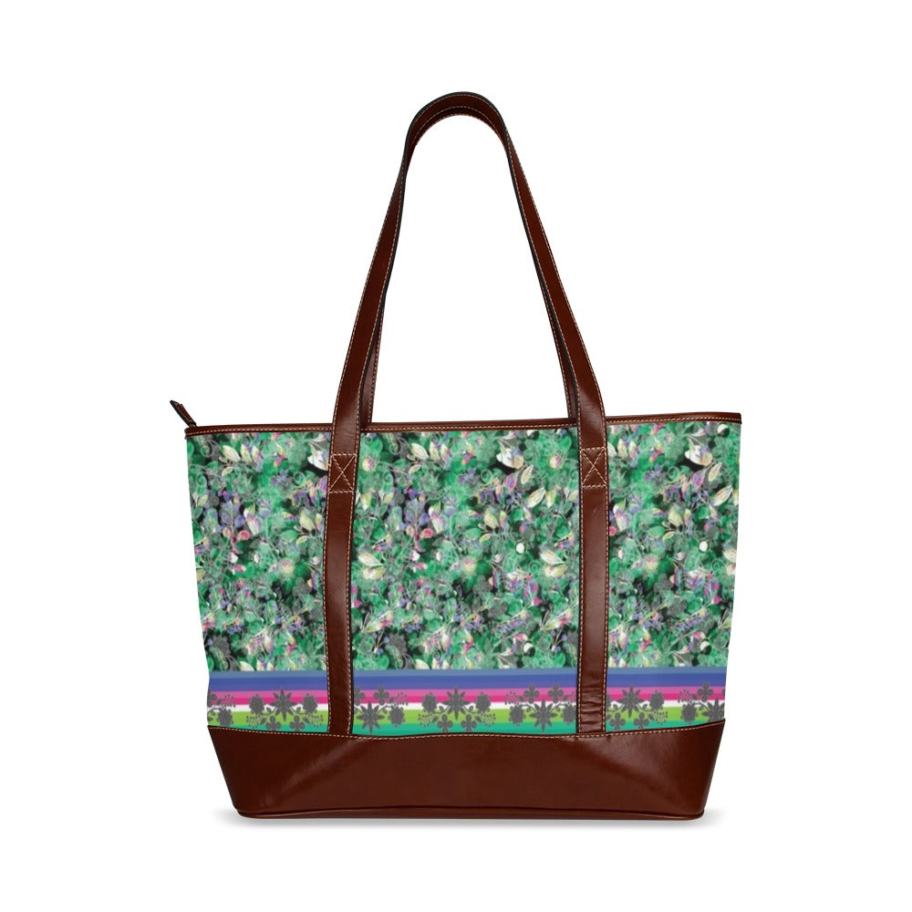 Culture in Nature Green Tote Handbag