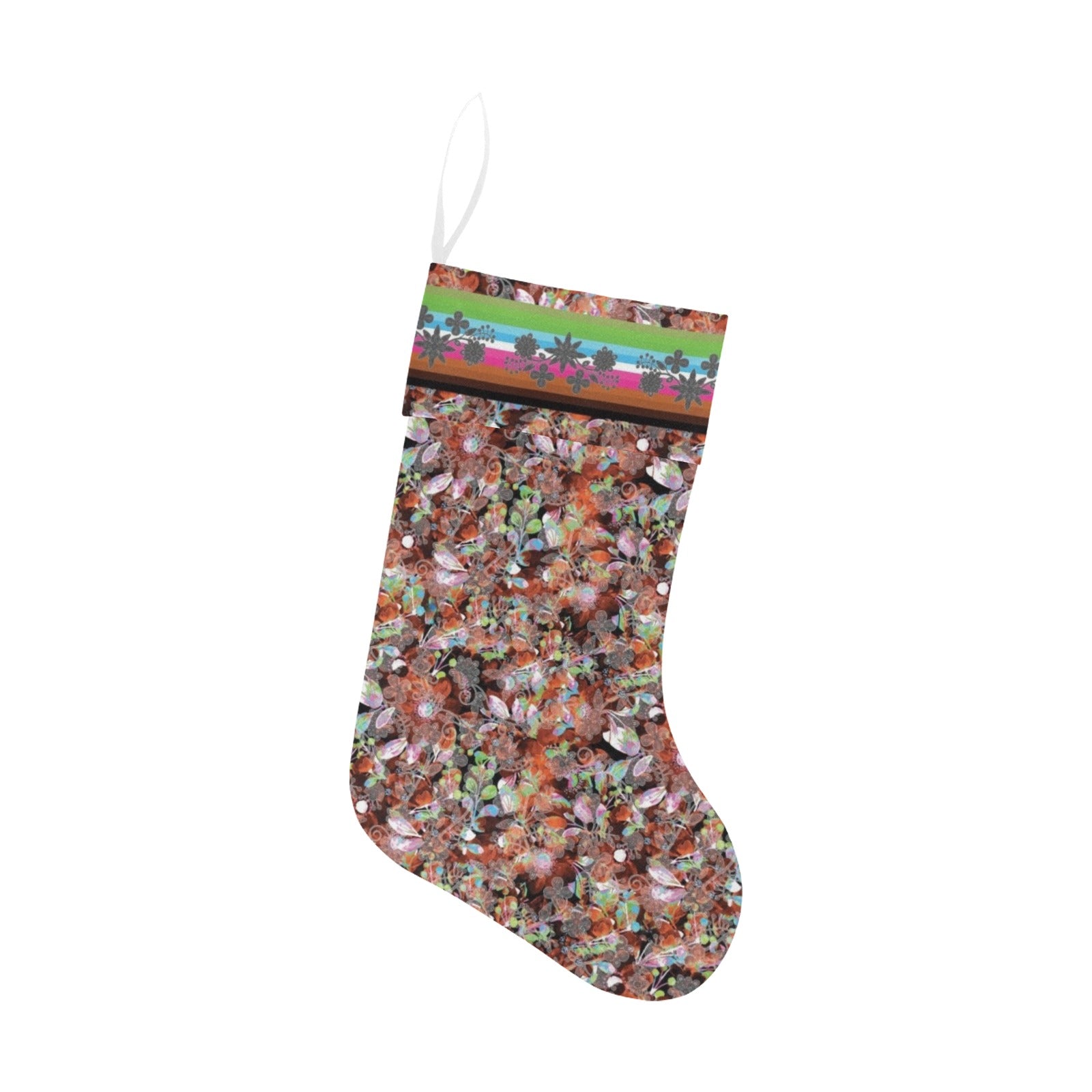 Culture in Nature Orange Christmas Stocking