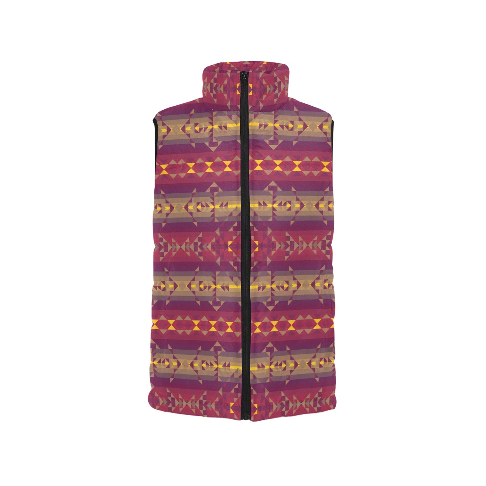 Gold Wool Women's Padded Vest Jacket