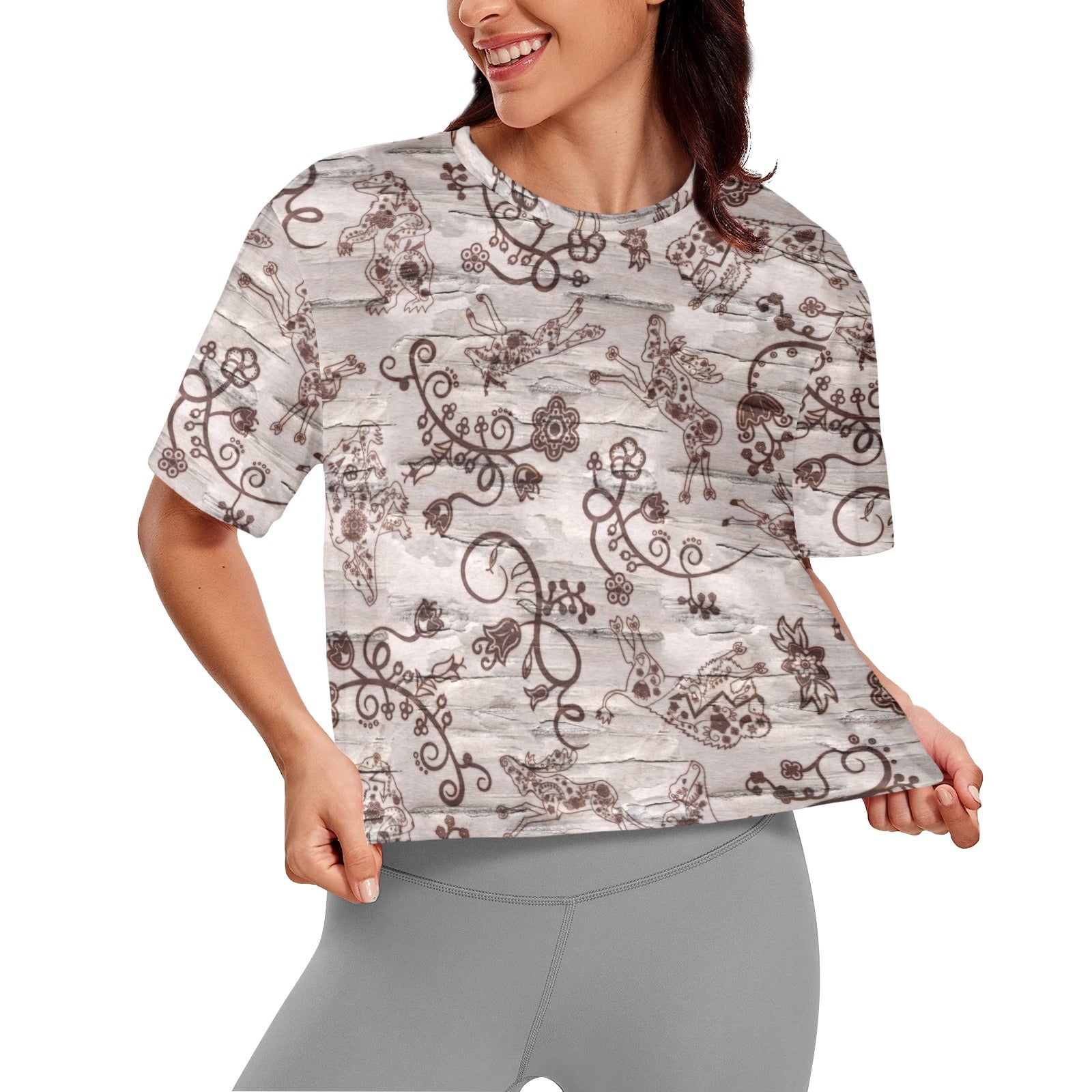 Forest Medley Women's Cropped T-shirt