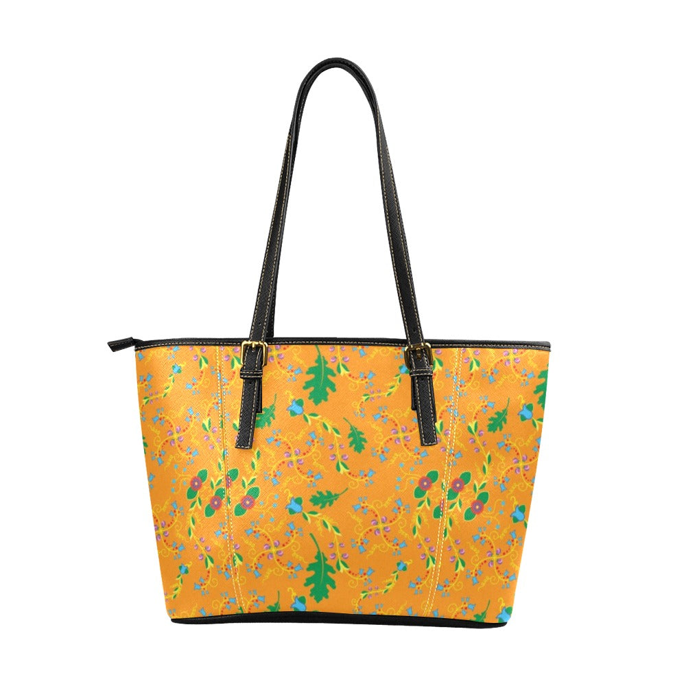 Vine Life Sunshine Leather Tote Bag/Large