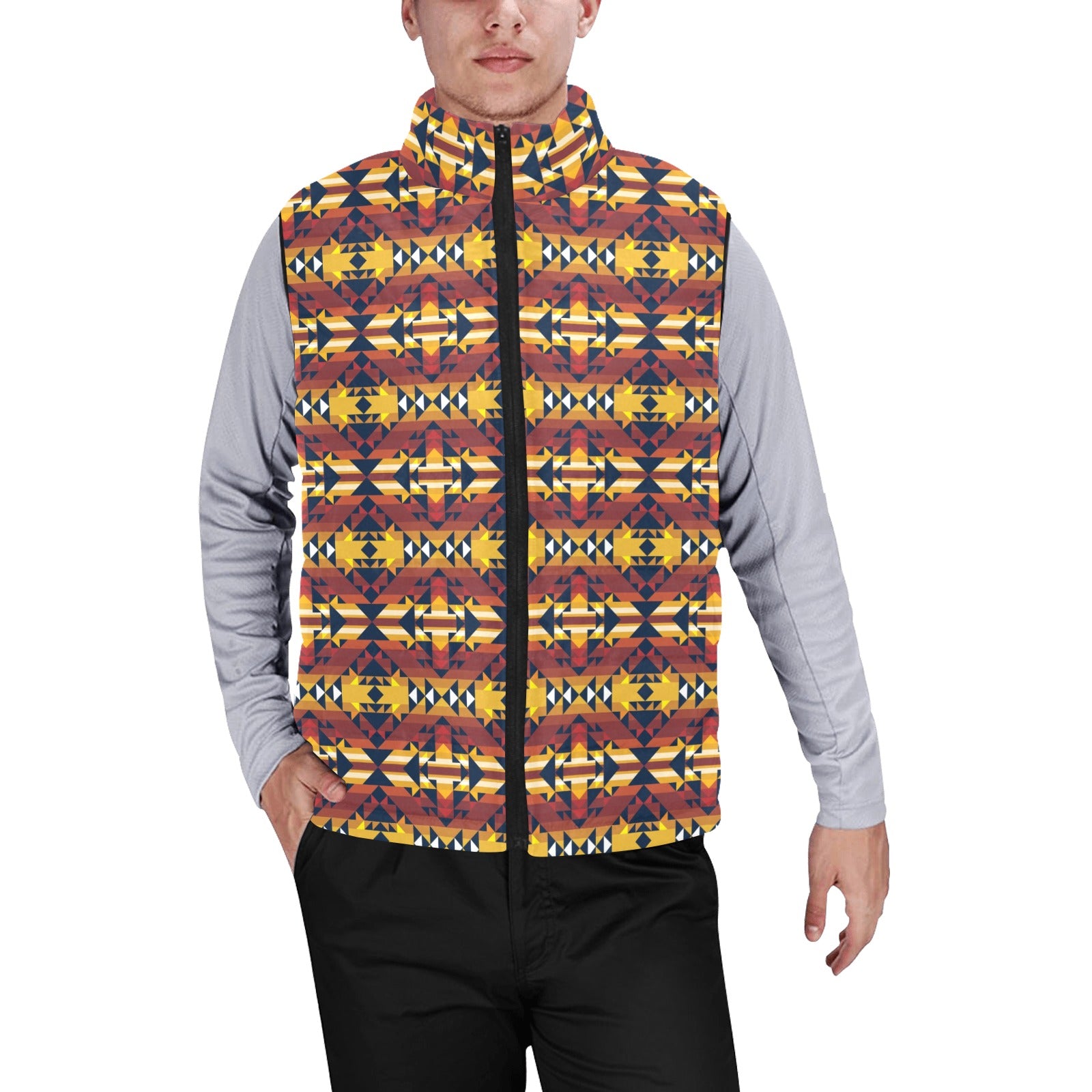 Golden Clouds Men's Padded Vest Jacket