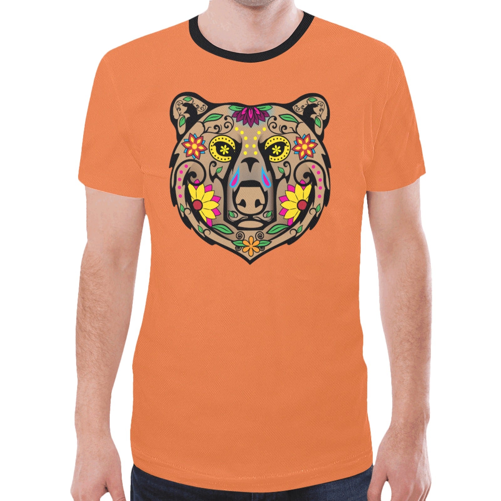 Bear Spirit Guide (Orange) T-shirt for Men