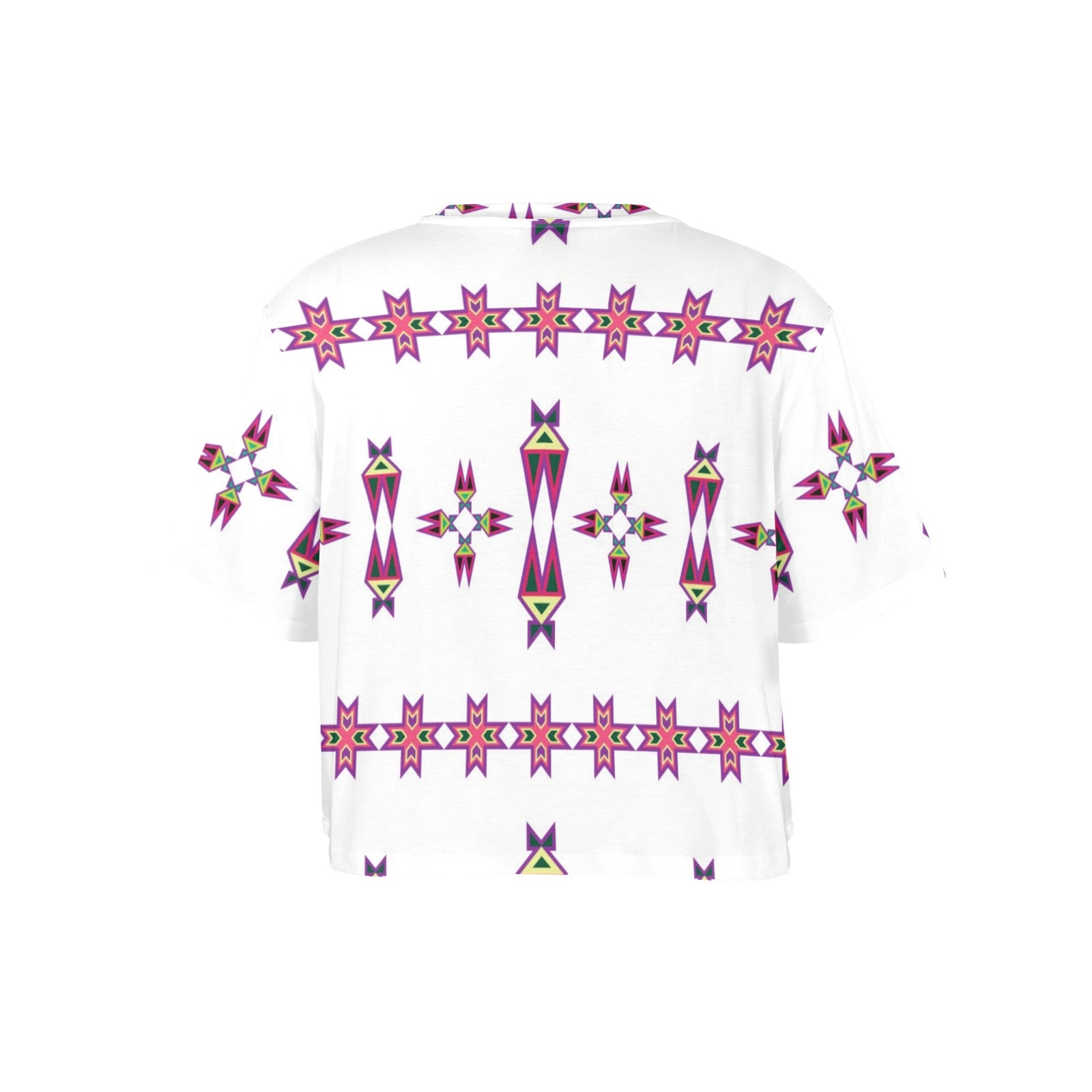 Four Directions Lodge Flurry Women's Cropped T-shirt