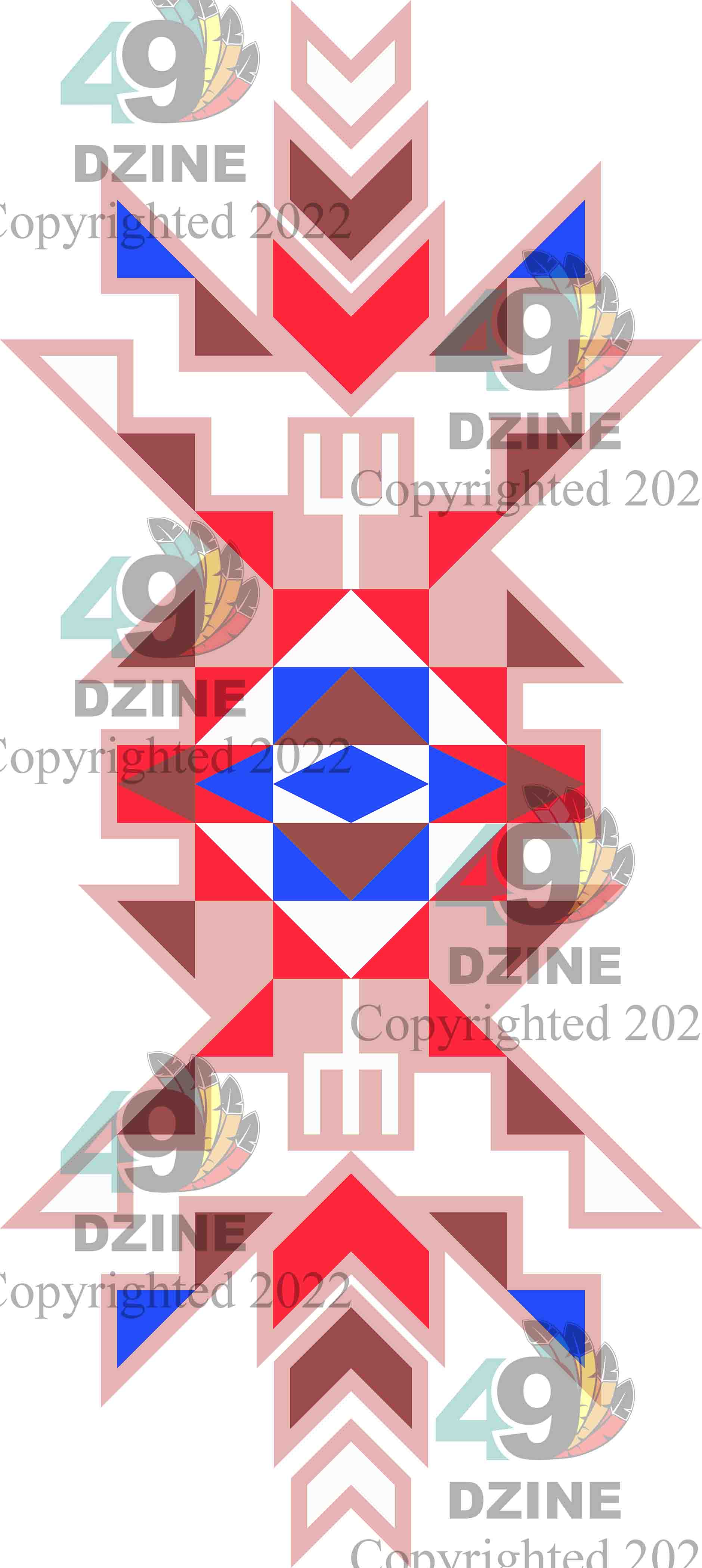 14-inch Geometric Transfer Geo Sunset Transfers 49 Dzine Sunset Geo Peach