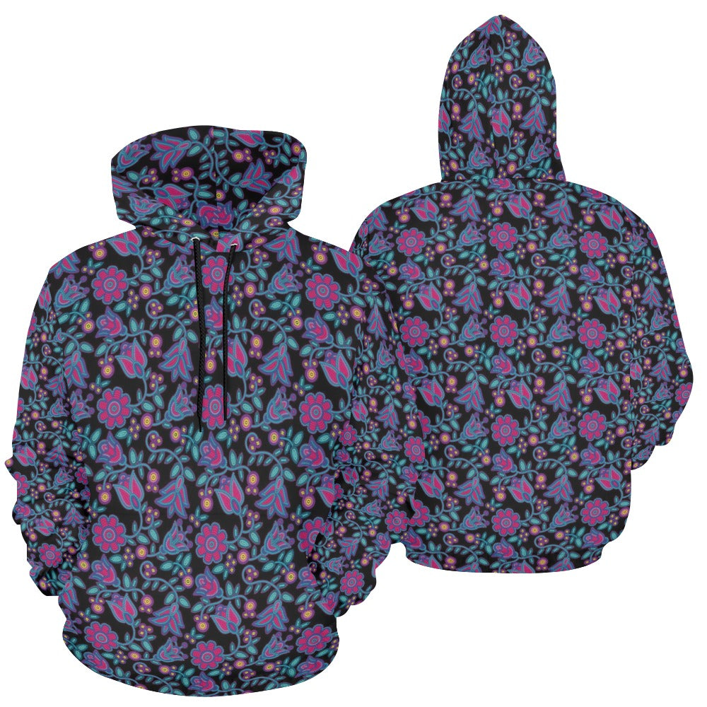 Beaded Nouveau Coal Hoodie for Women (USA Size)