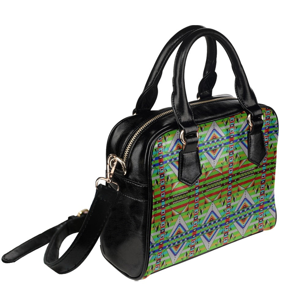 Medicine Blessing Lime Green Shoulder Handbag