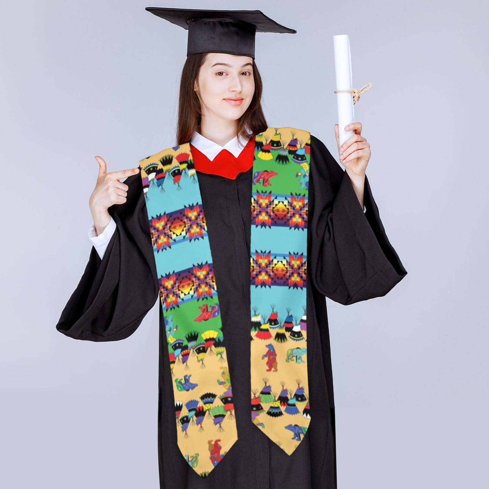 Bear Medicine Graduation Stole
