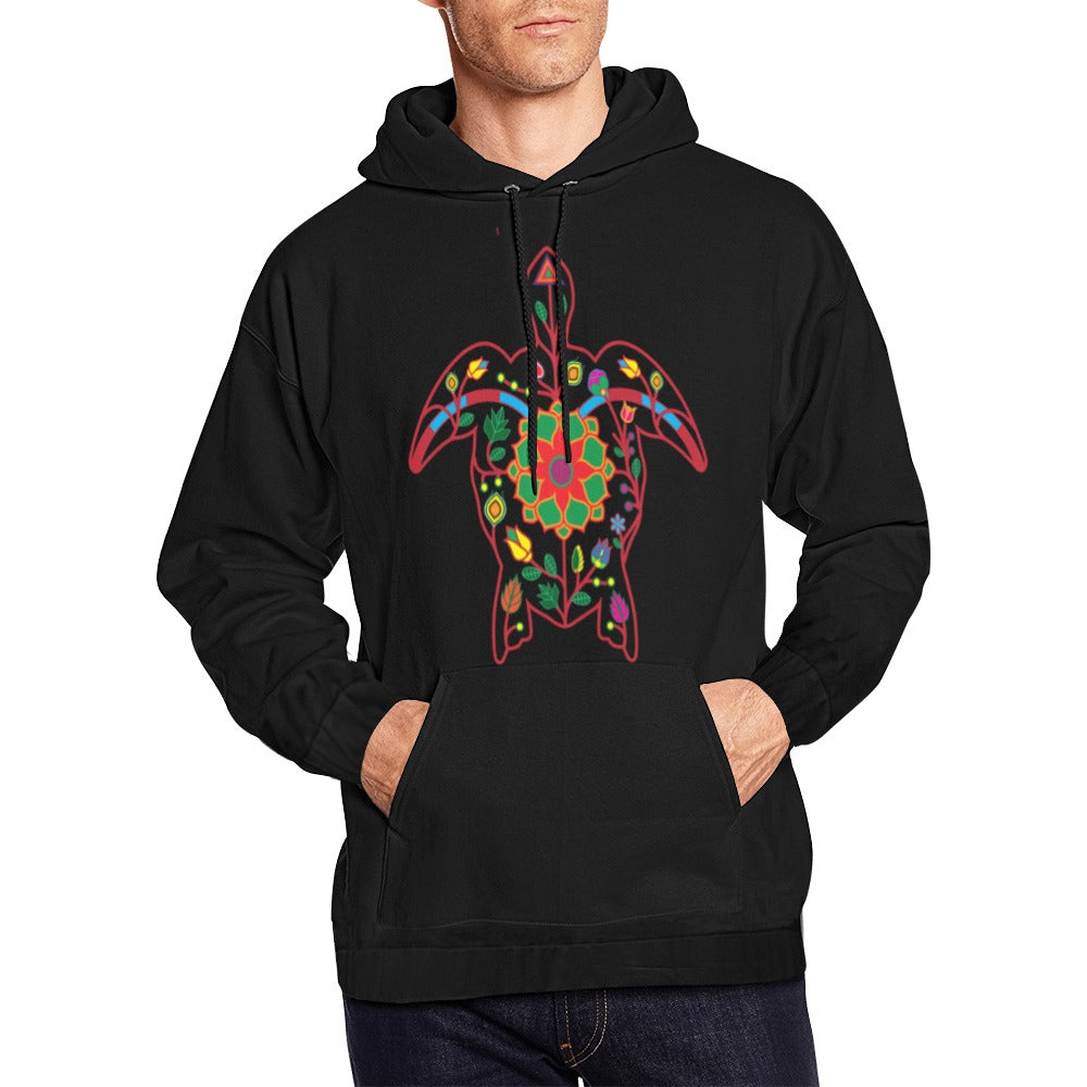 Floral Turtle Hoodie for Men (USA Size)