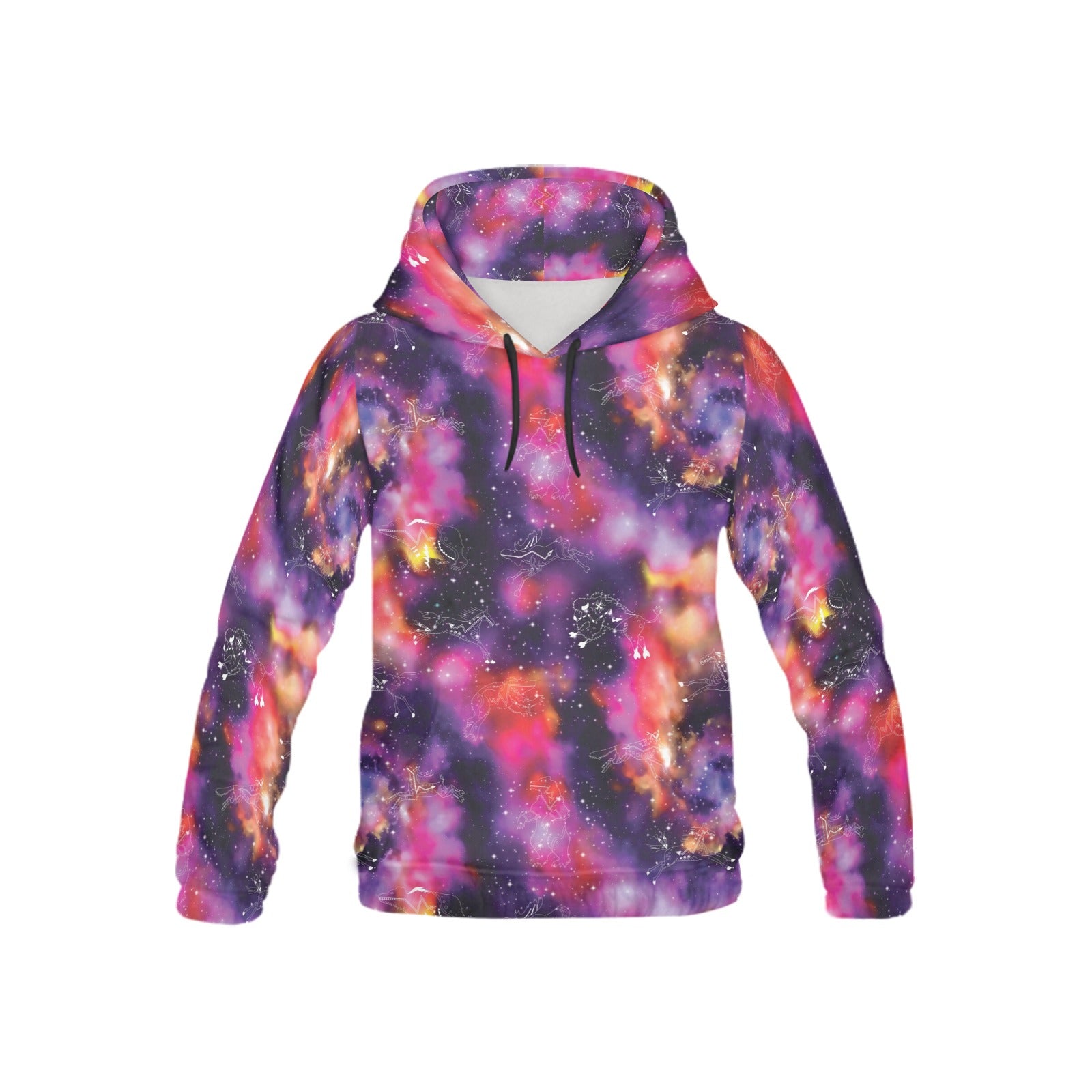 Animal Ancestors 9 Cosmic Swirl Purple and Red Hoodie for Kid (USA Size)