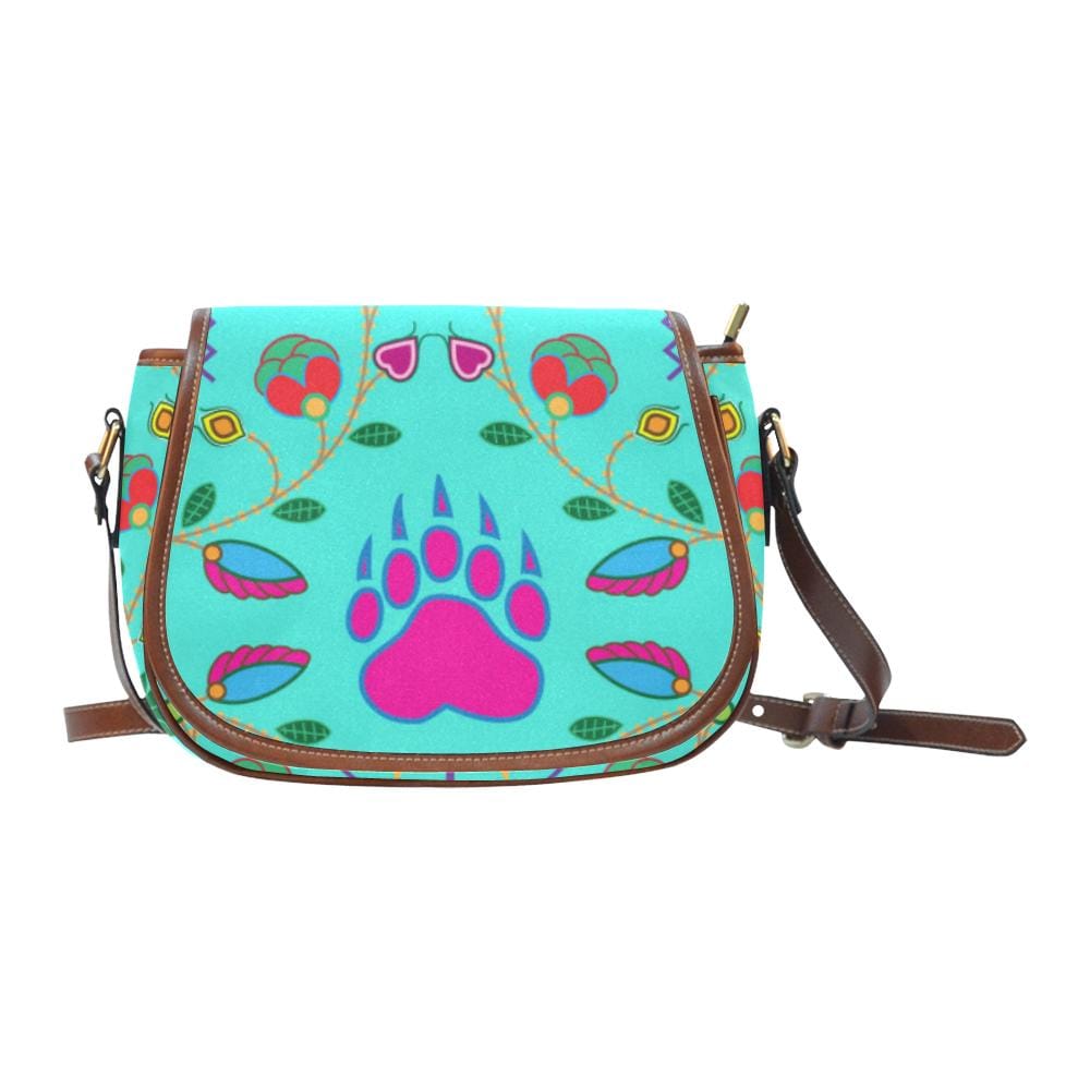 Geometric Floral Fall - Sky Saddle Bag/Small Full Customization