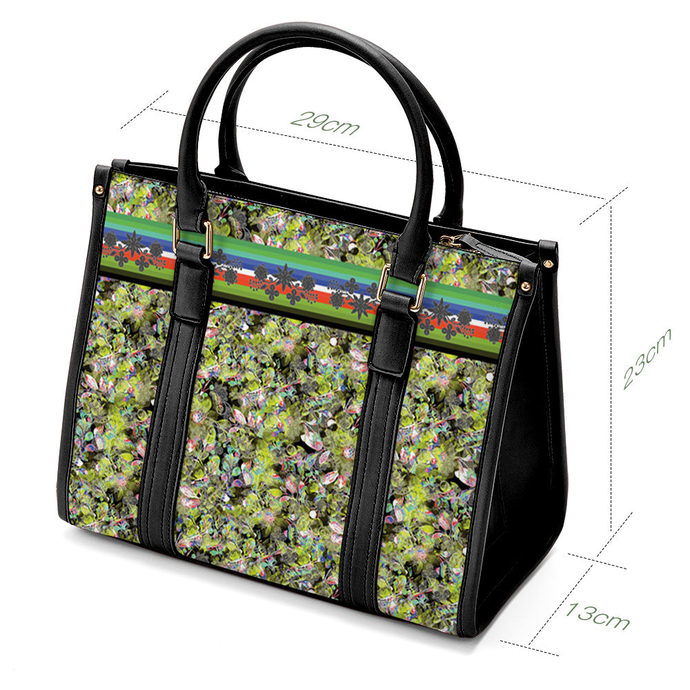 Culture in Nature Green Leaf Convertible Hand or Shoulder Bag