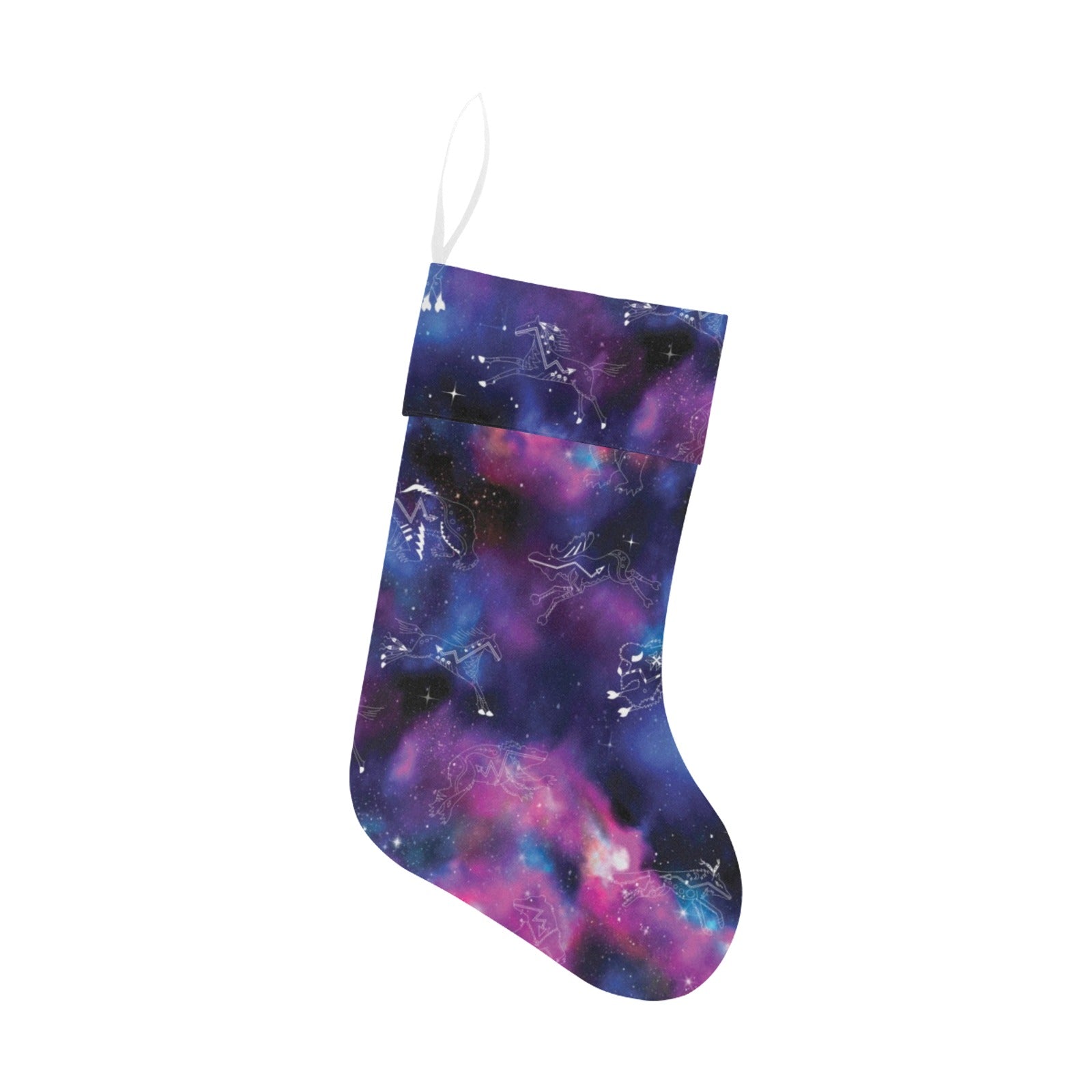 Animal Ancestors 1 Blue and Pink Christmas Stocking