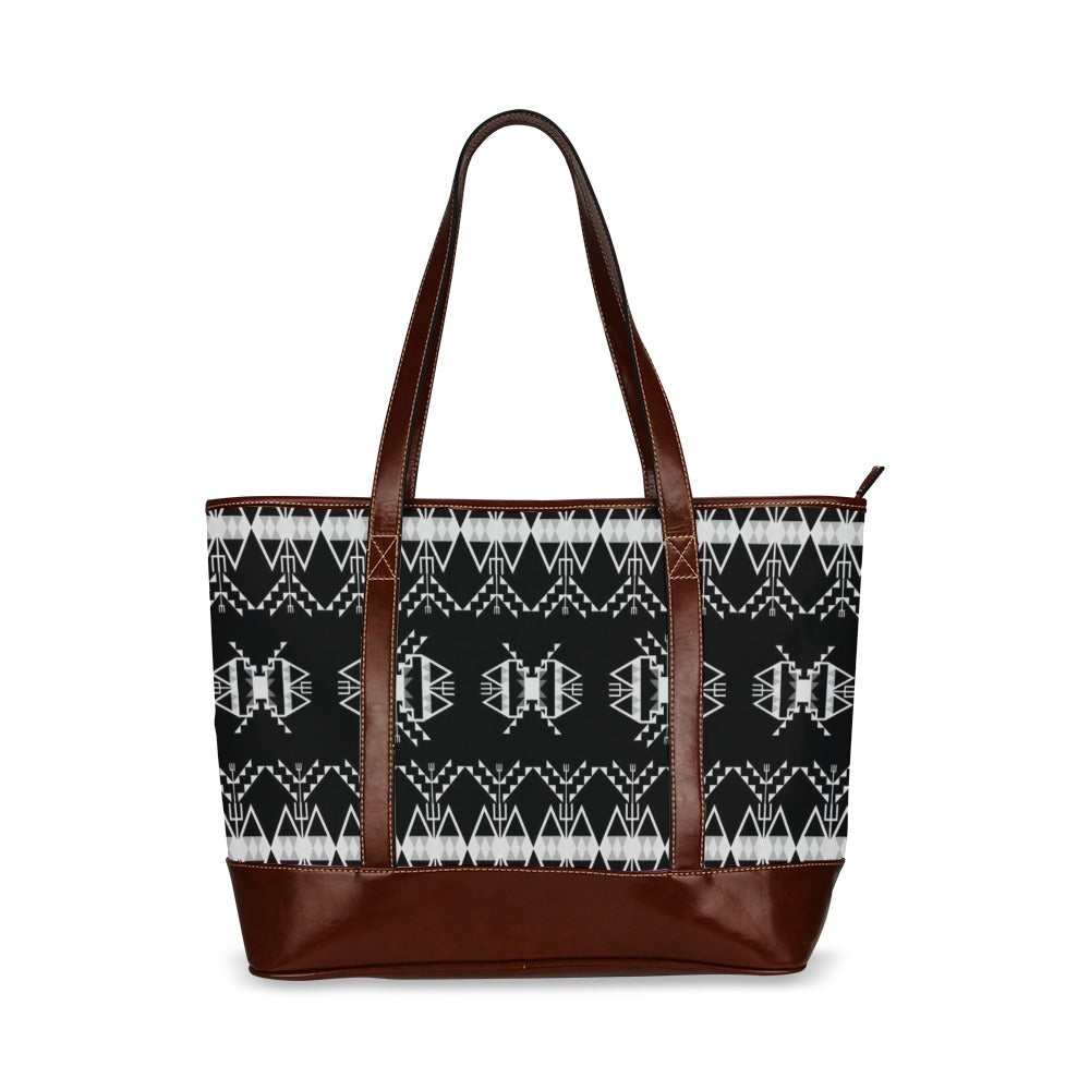 Sacred Trust Black Tote Handbag