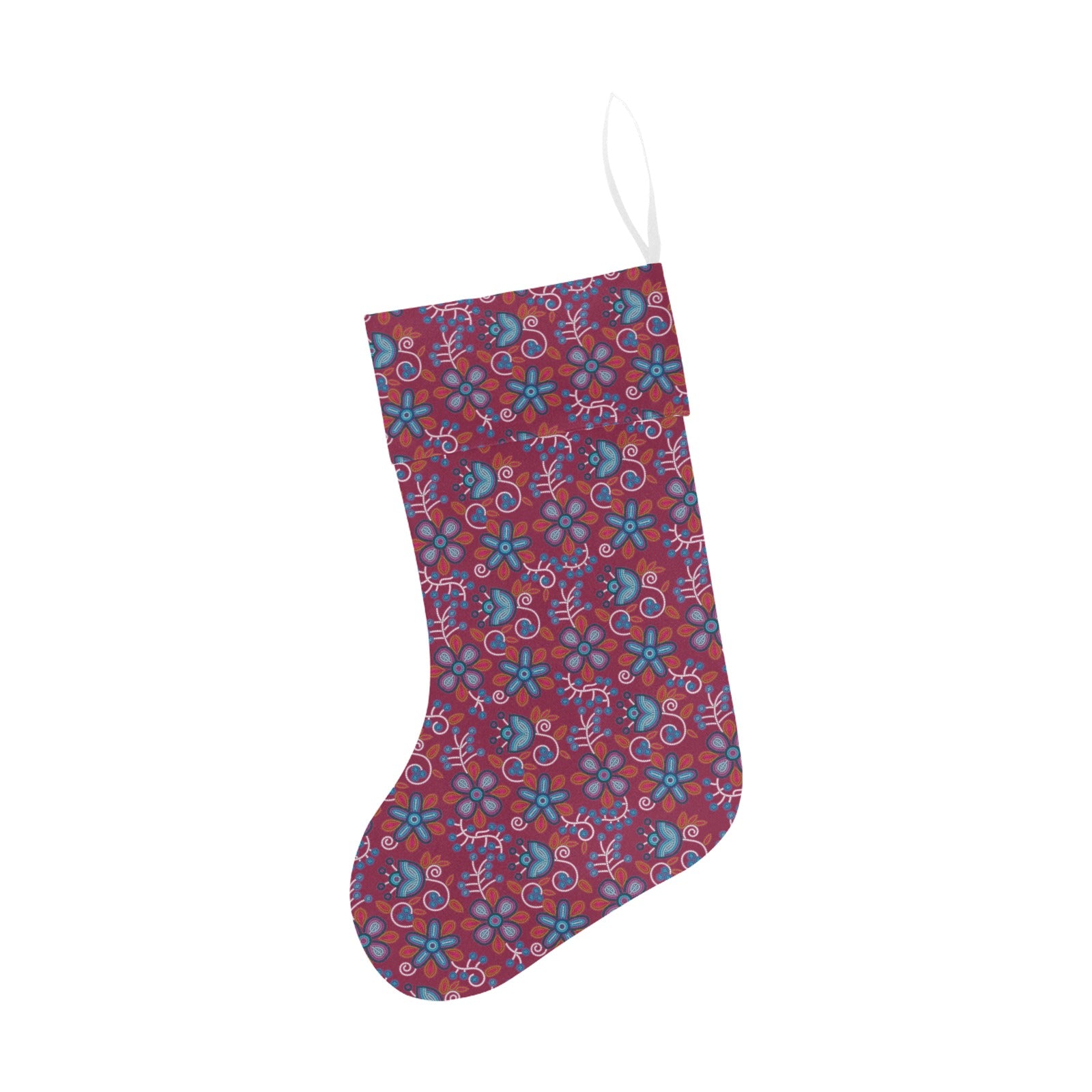 Cardinal Garden Christmas Stocking