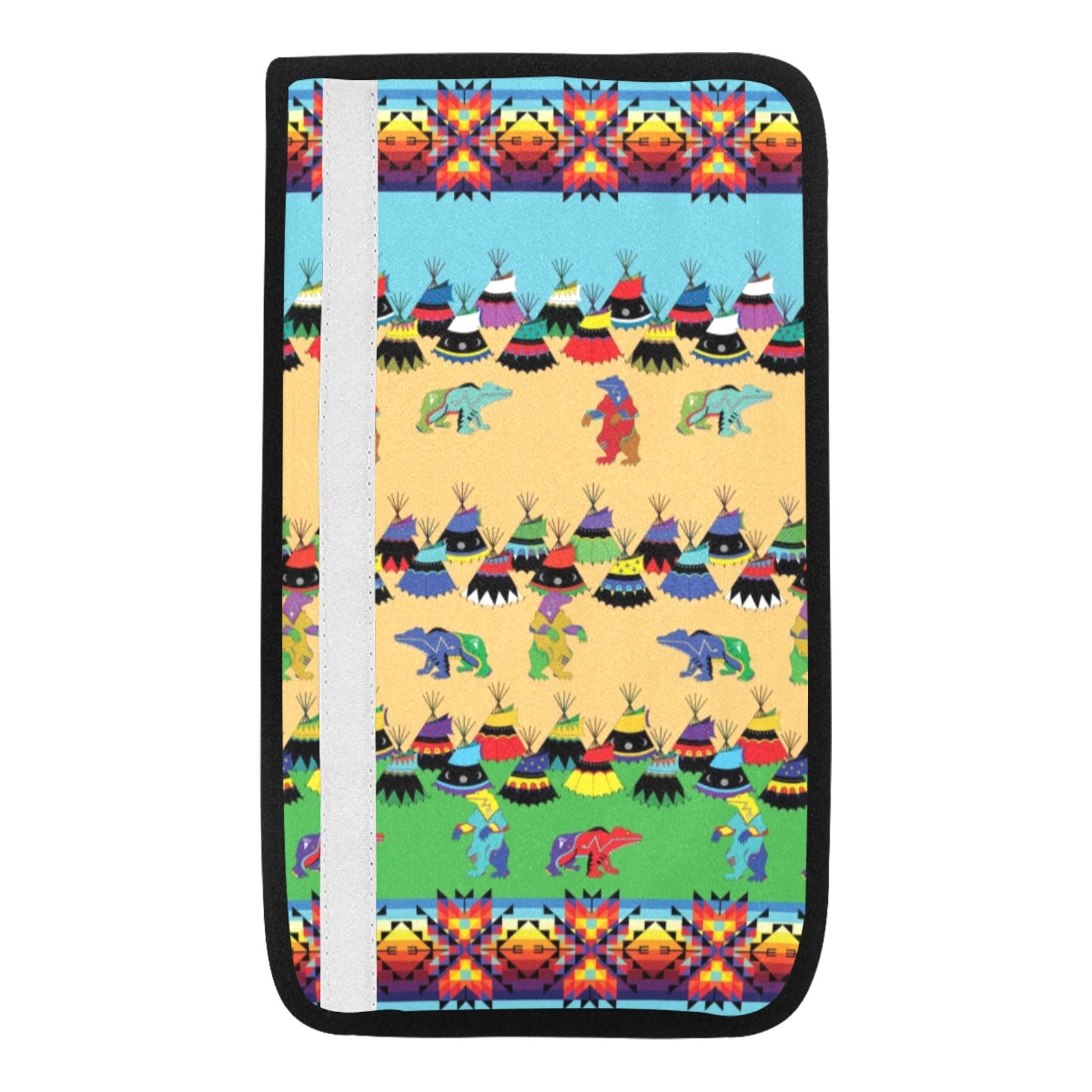 Bear Medicine Car Seat Belt Cover 7''x12.6'' (Pack of 2)