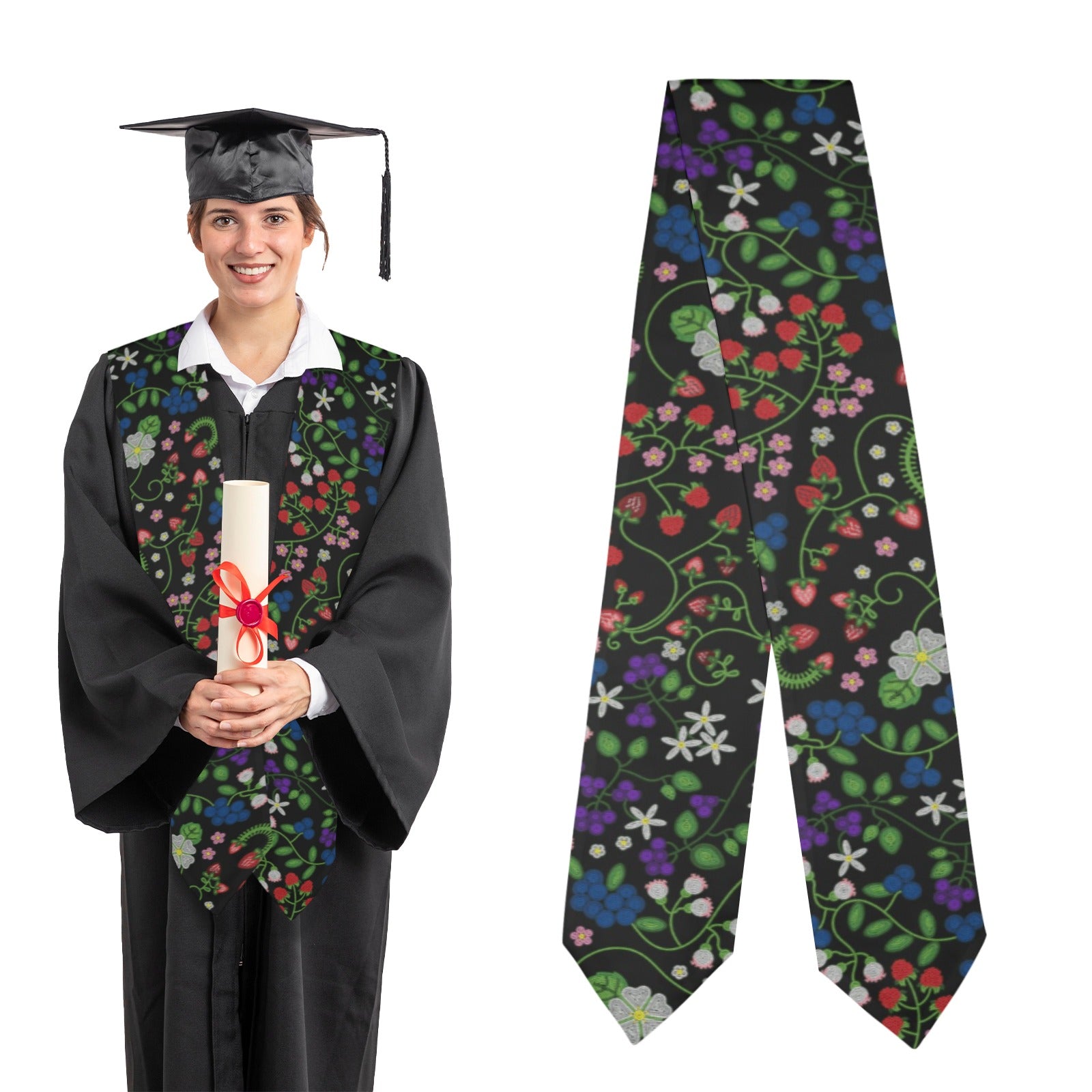 Grandmother Stories Midnight Graduation Stole