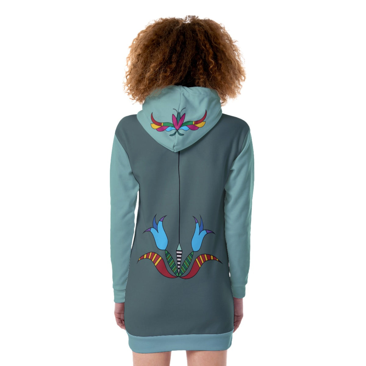 High Plains Dusk Heavy Fleece Long Hoodie