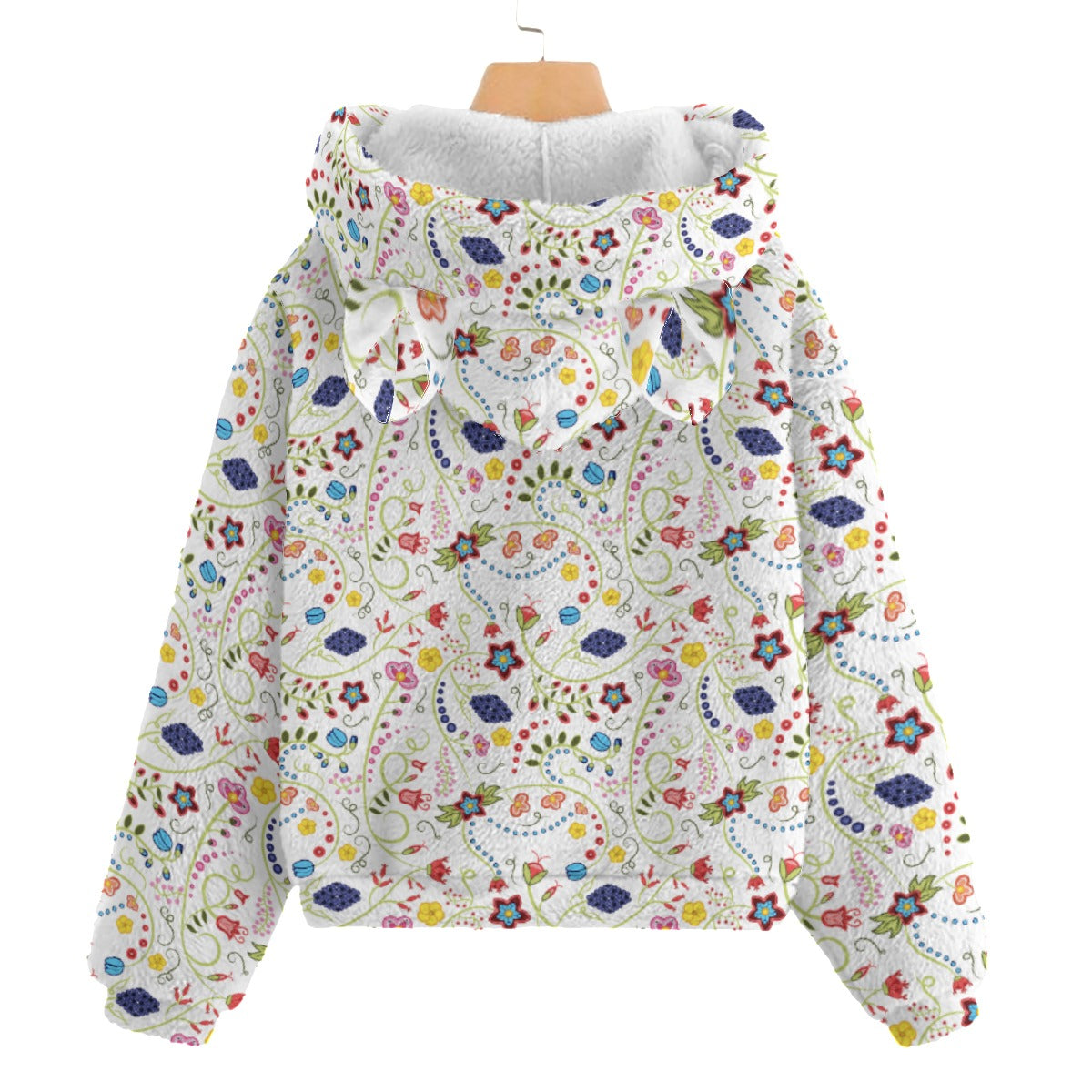 Fresh Fleur Kid’s Borg Fleece Hoodie With Ear