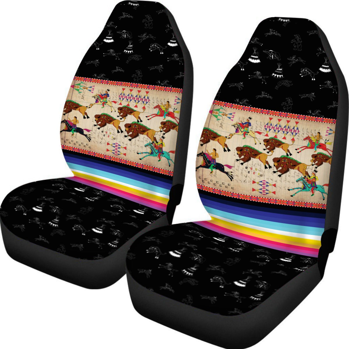 Ledger Hunt Midnight Universal Car Seat Cover With Thickened Back