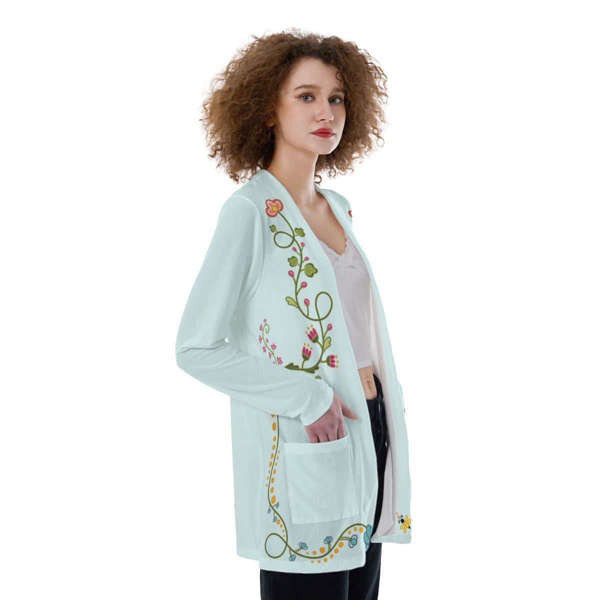 New Growth Cerulean Pocket Cardigan