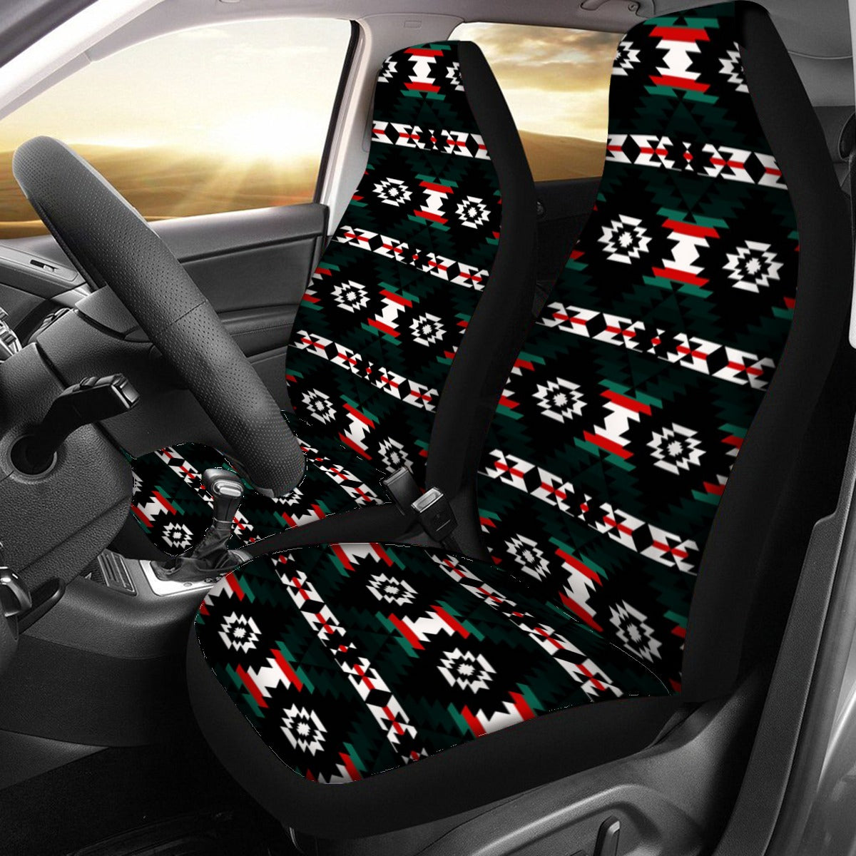 Cree Confederacy War Party Universal Car Seat Cover With Thickened Back