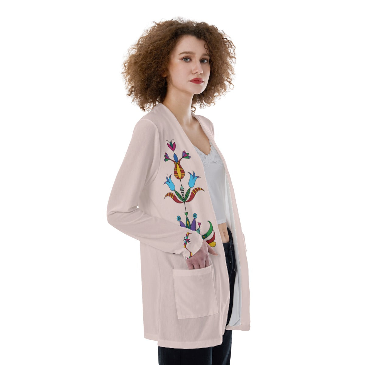 Dakota Rosé Spring Women's Pocket Cardigan