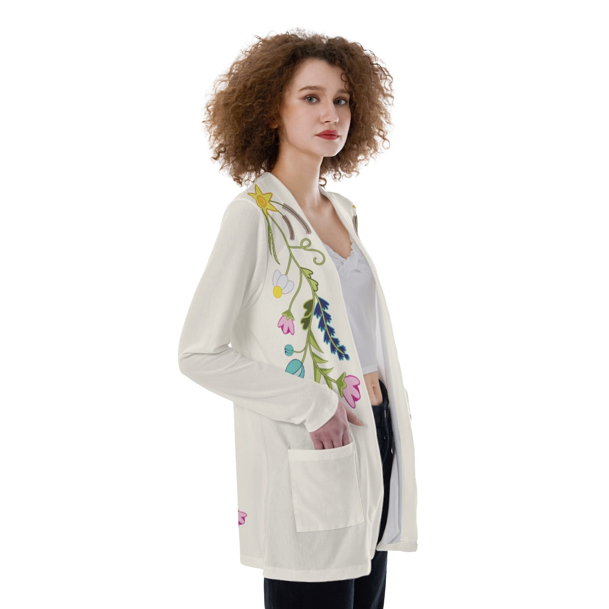 Straw Prairie Spring Women's Pocket Cardigan