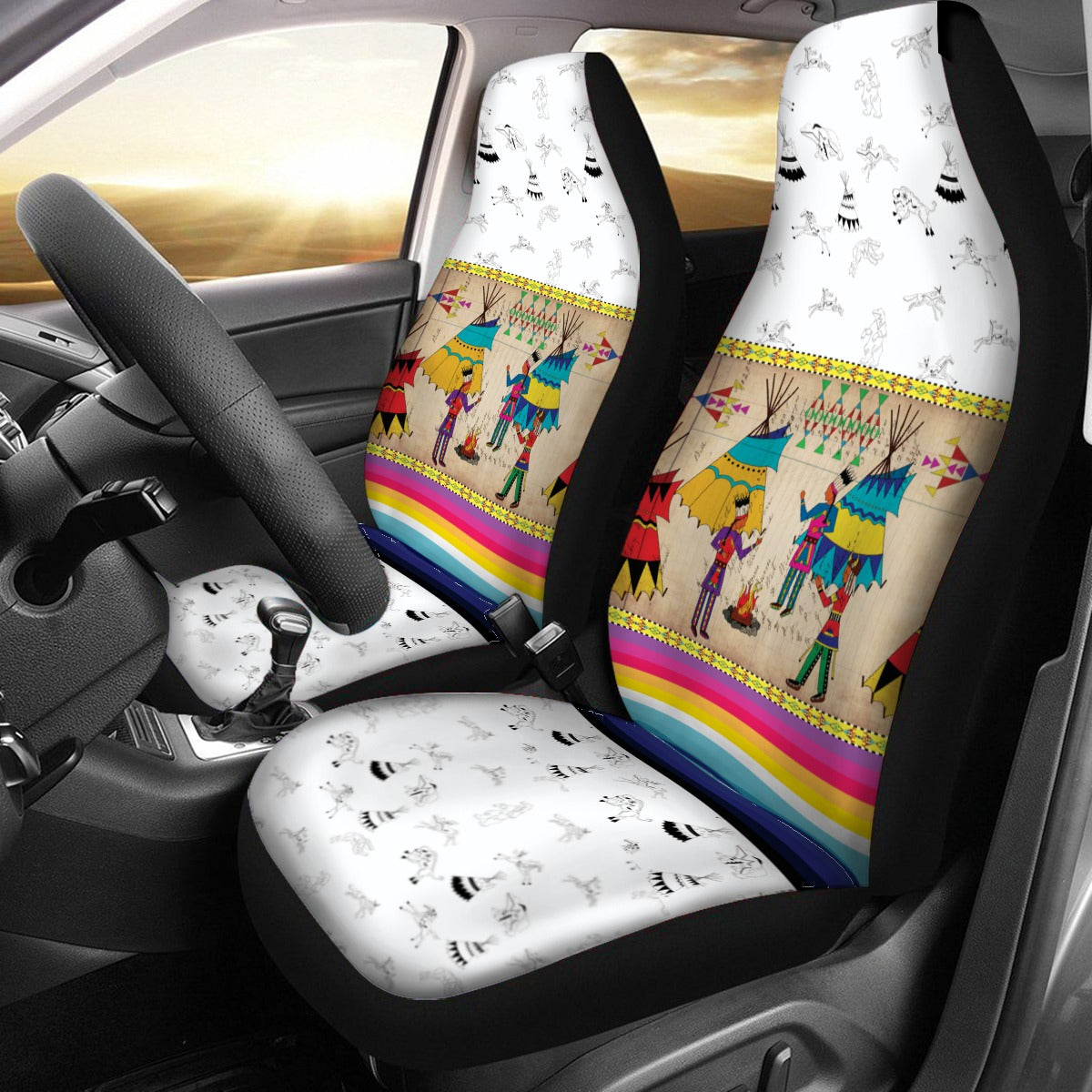 Ledger Chiefs Clay Universal Car Seat Cover With Thickened Back