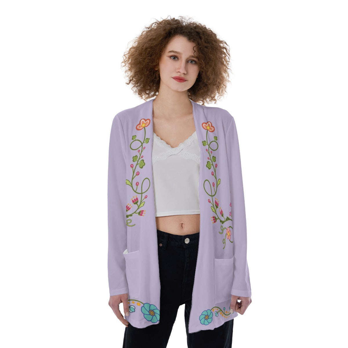 New Growth Plum Pocket Cardigan