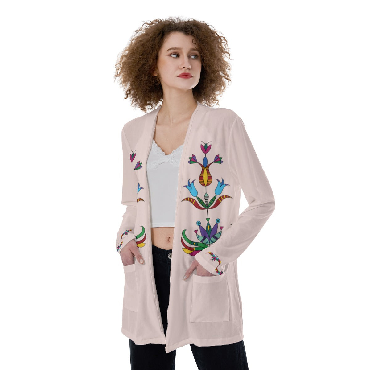 Dakota Rosé Spring Women's Pocket Cardigan