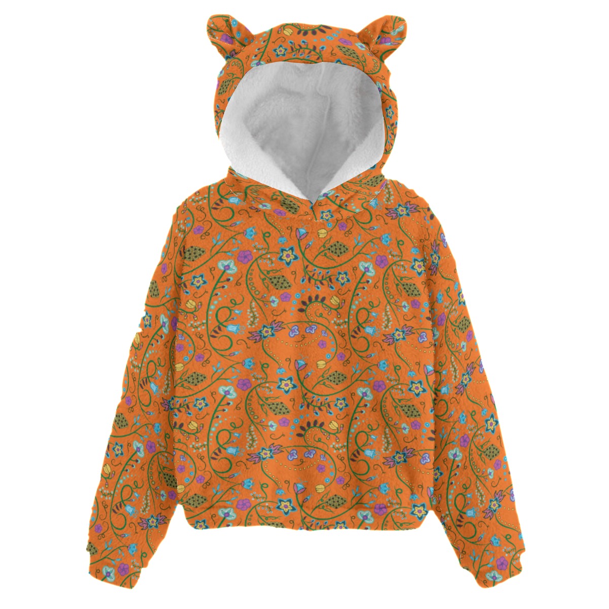 Kids fur lined hoodie online