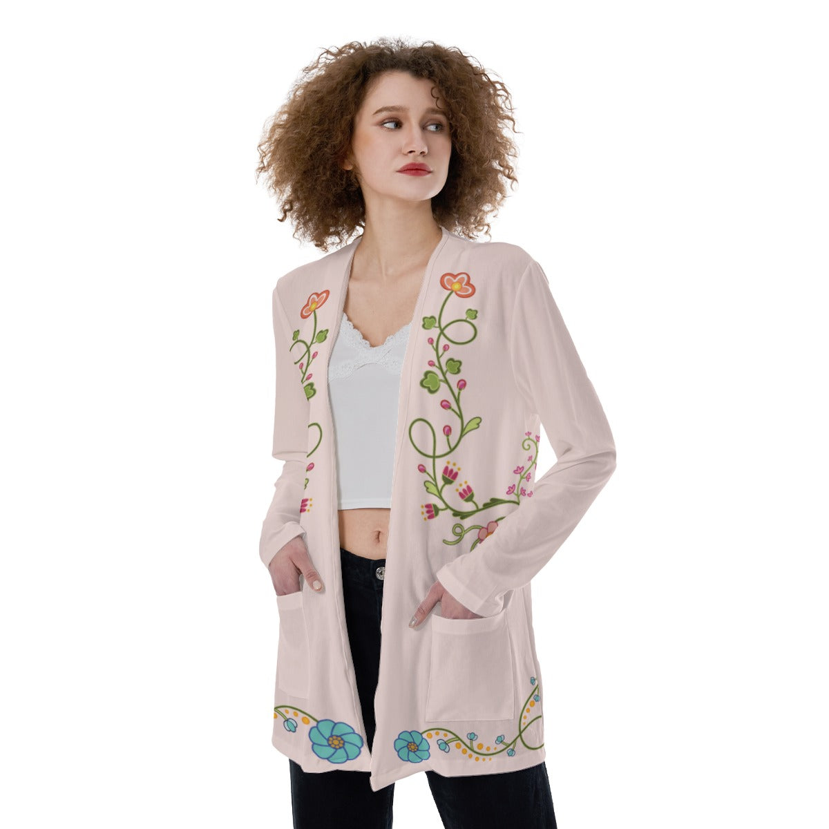 New Growth Rosé Pocket Cardigan