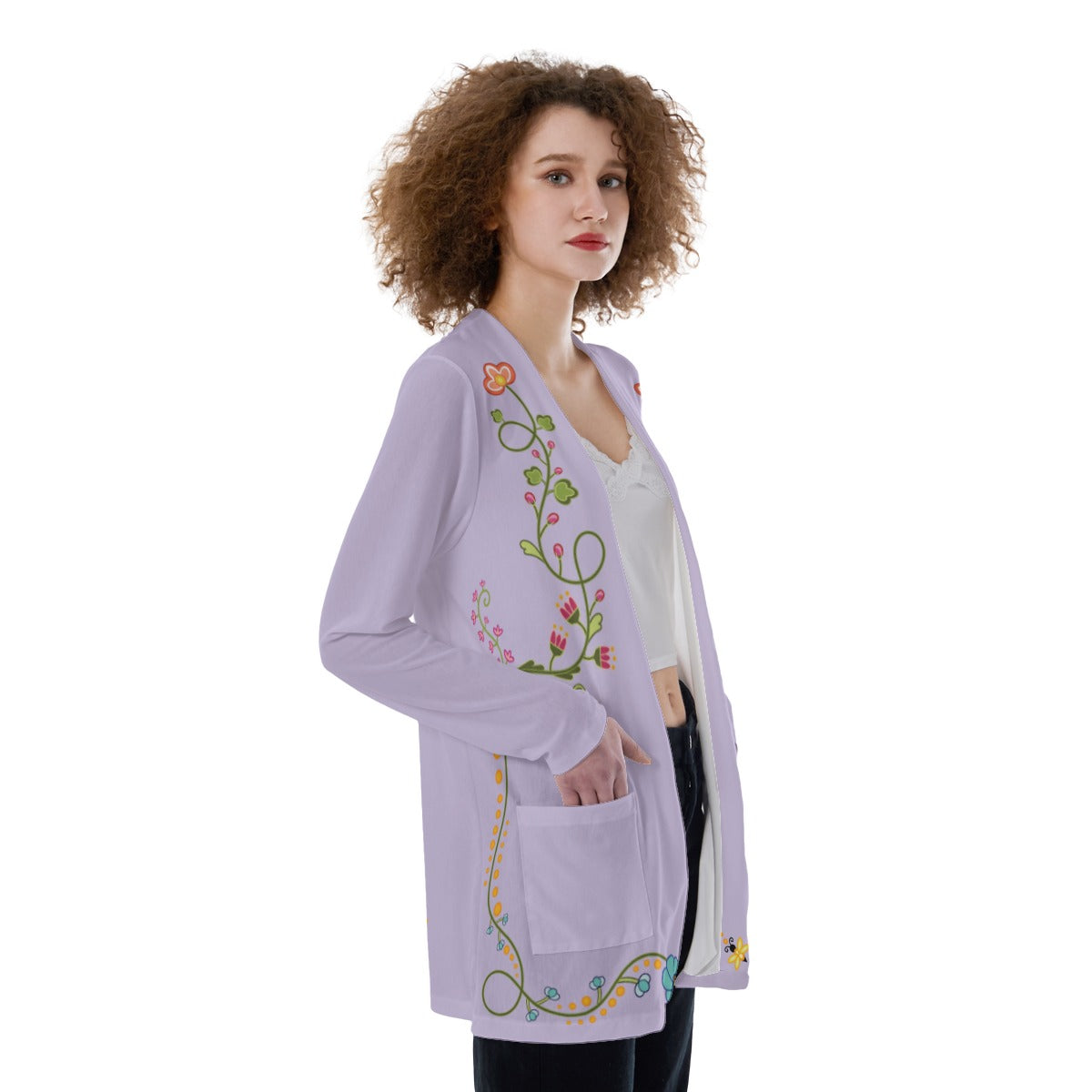 New Growth Plum Pocket Cardigan