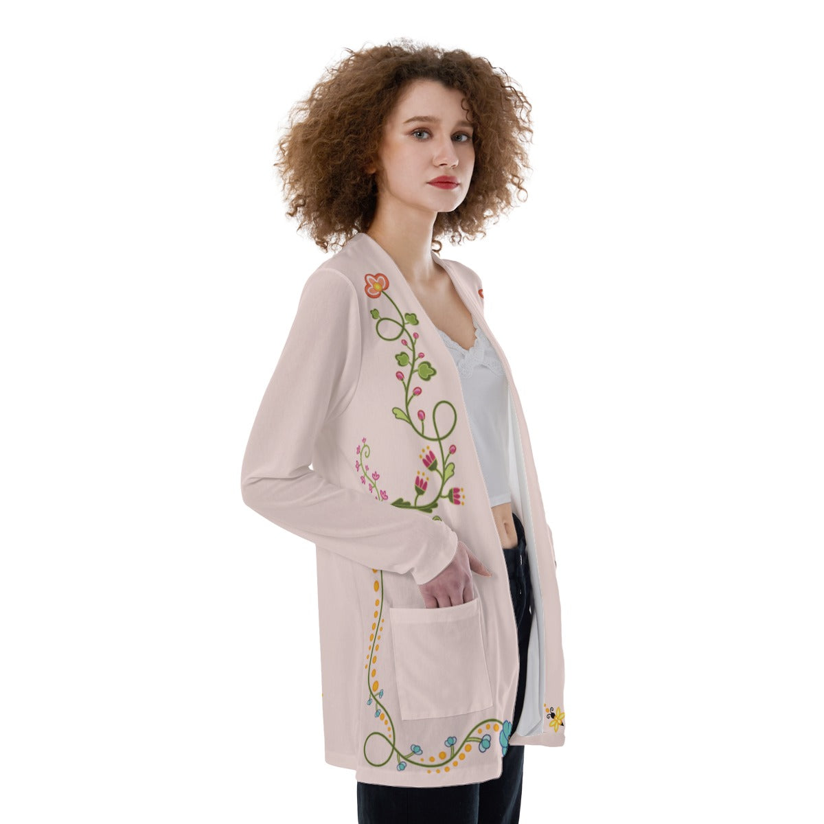 New Growth Rosé Pocket Cardigan