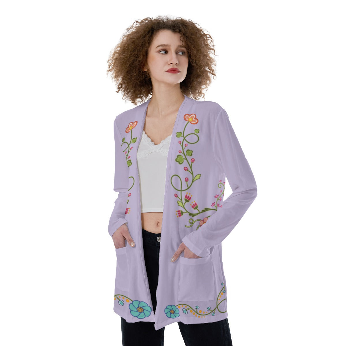New Growth Plum Pocket Cardigan