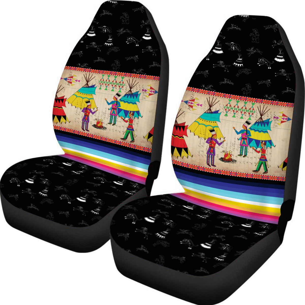 Ledger Chiefs Midnight Universal Car Seat Cover With Thickened Back