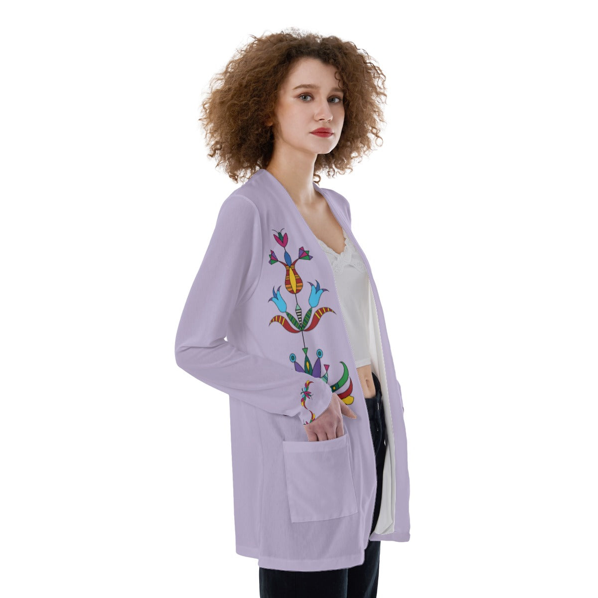 Dakota Plum Spring Women's Pocket Cardigan