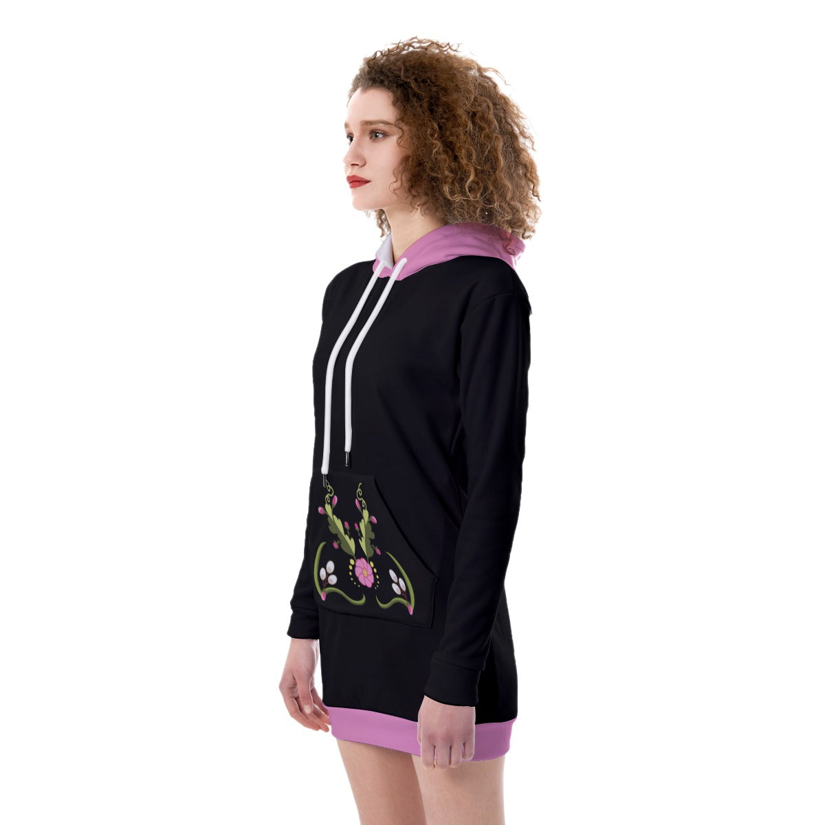 Willow Bloom Midnight Heavy Fleece Long Hoodie