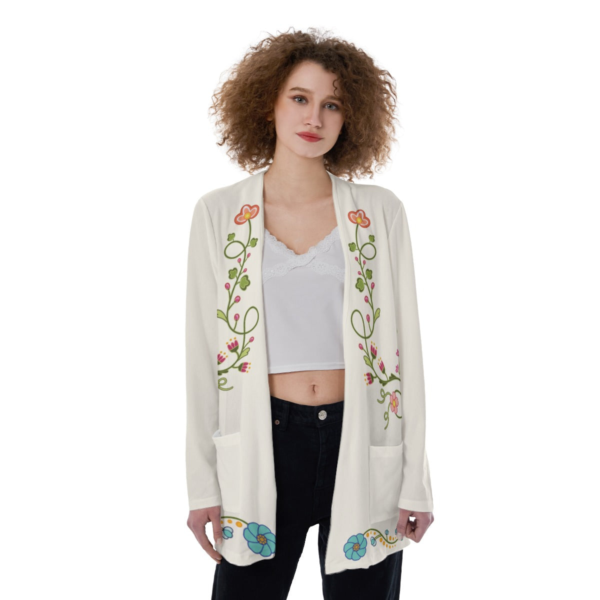 New Growth Straw Pocket Cardigan