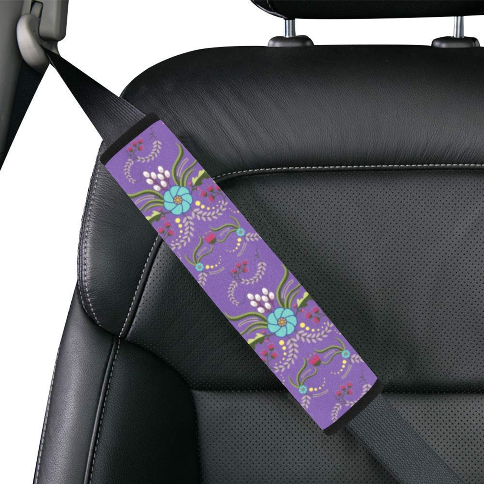 First Bloom Royal Car Seat Belt Cover 7''x12.6'' (Pack of 2)