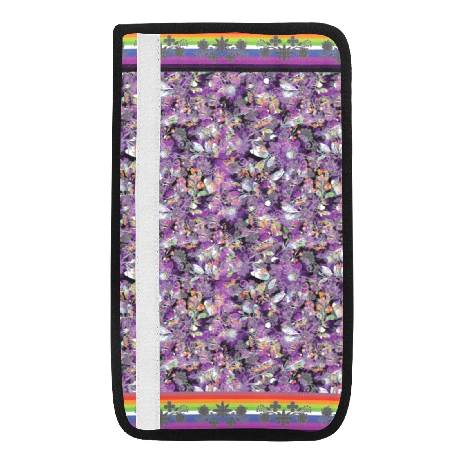 Culture in Nature Purple Car Seat Belt Cover 7''x12.6'' (Pack of 2)