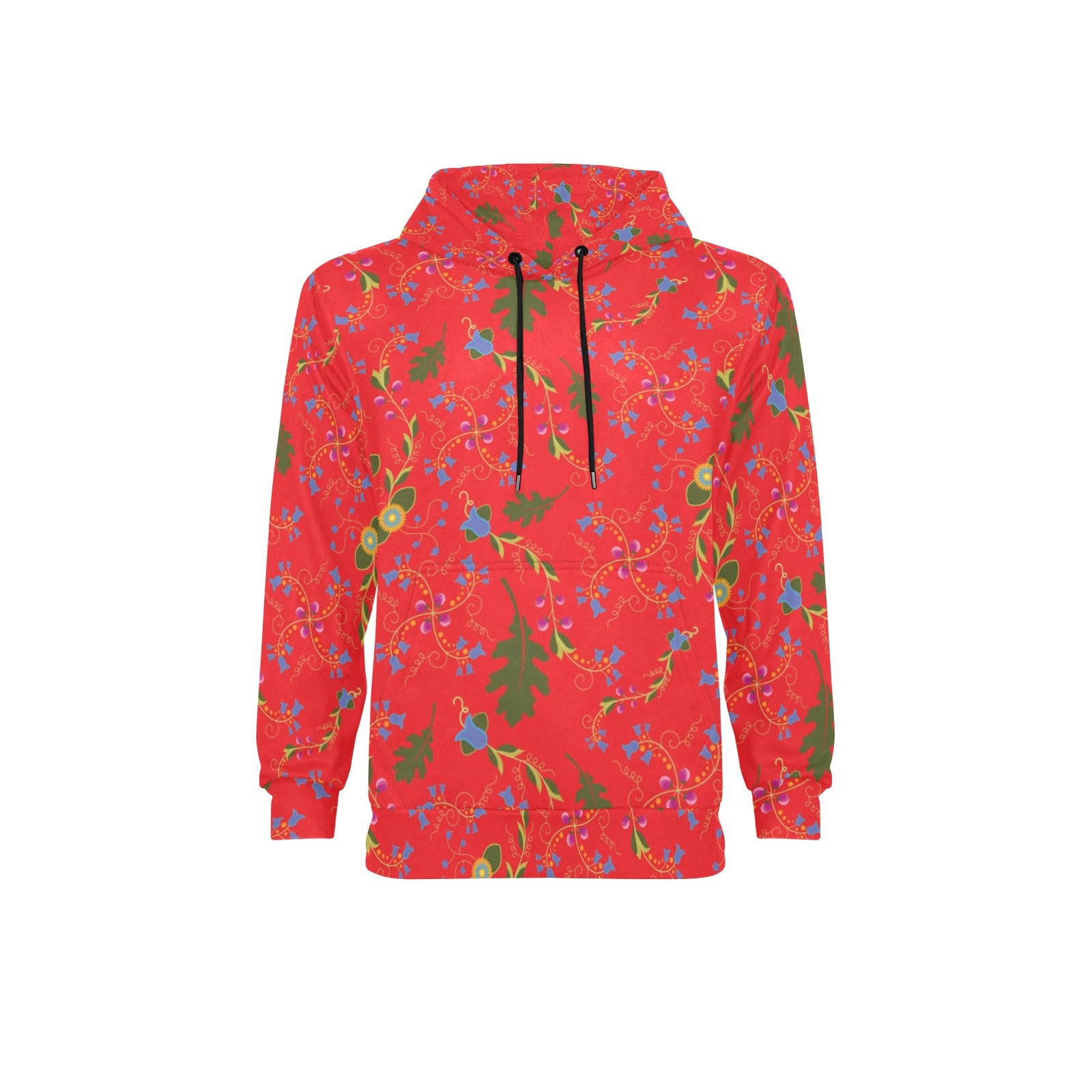 Vine Life Scarlet Men's Long Sleeve Fleece Hoodie