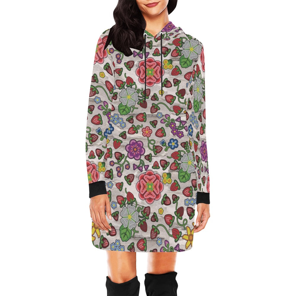 Berry Pop Bright Birch Hoodie Dress