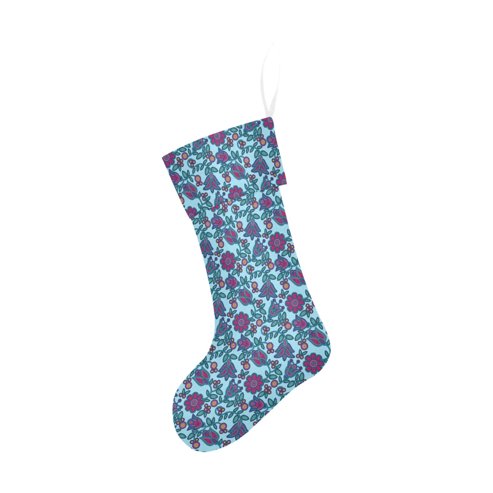 Beaded Nouveau Marine Christmas Stocking