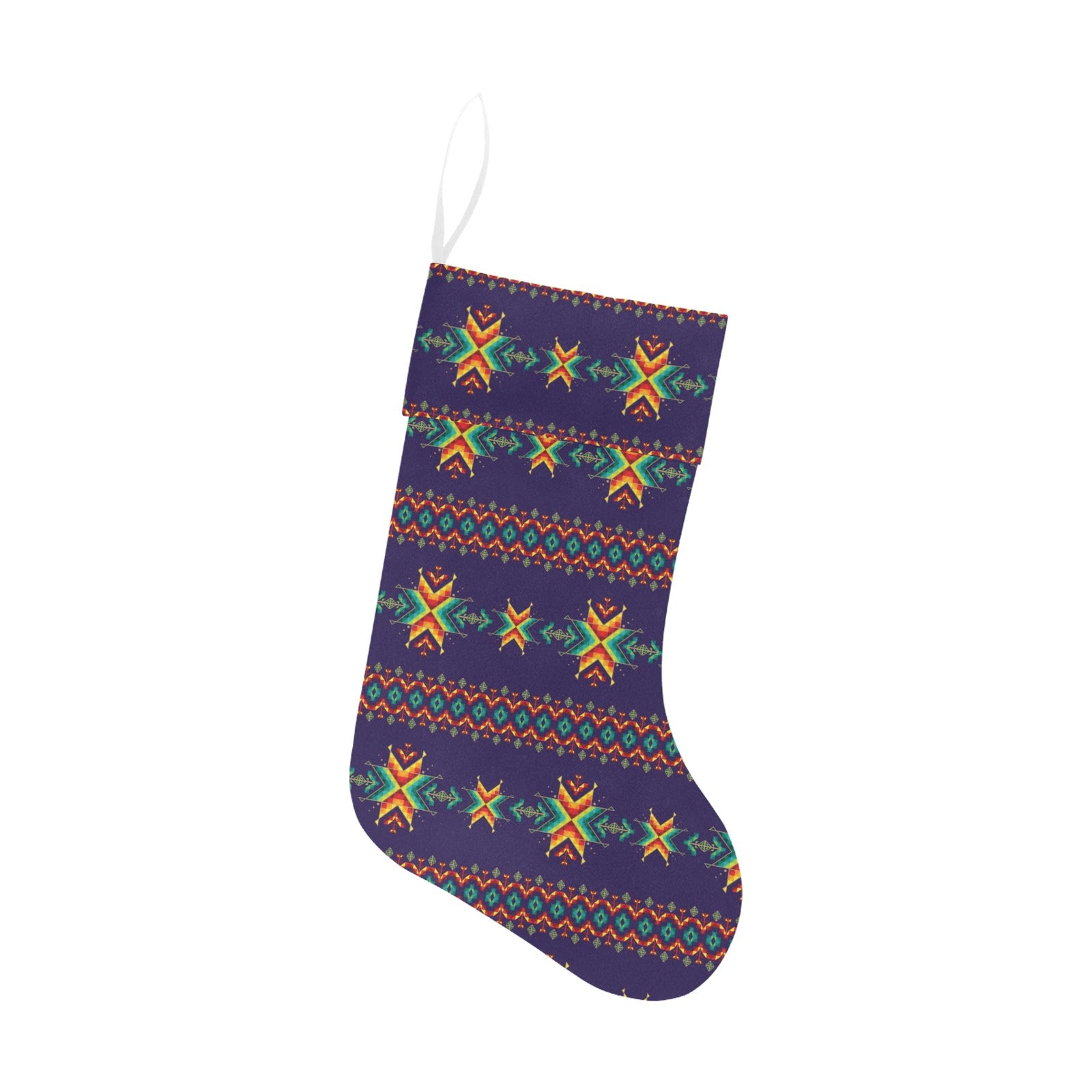 Dreams of Ancestors Indigo Christmas Stocking