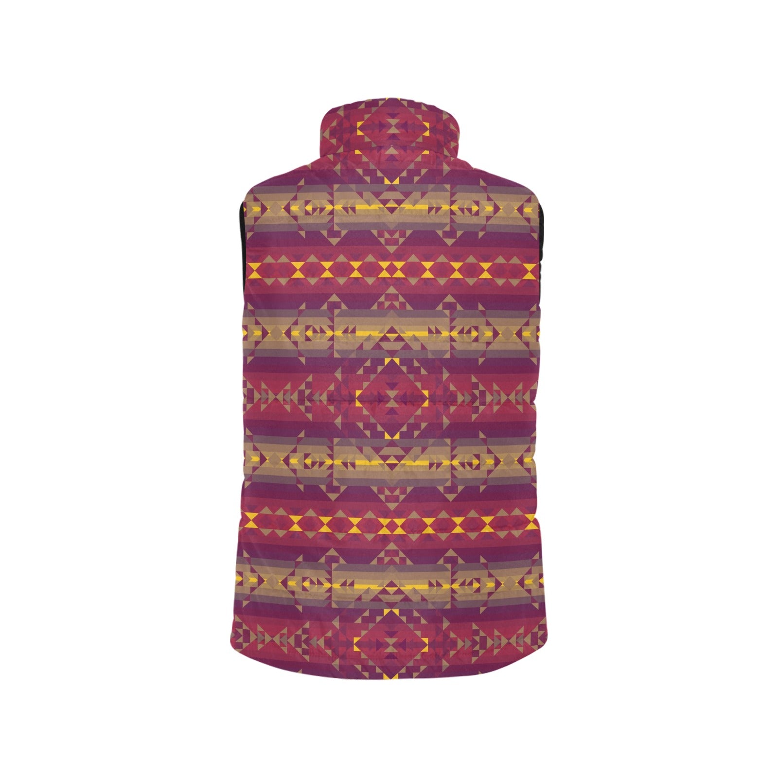 Gold Wool Women's Padded Vest Jacket